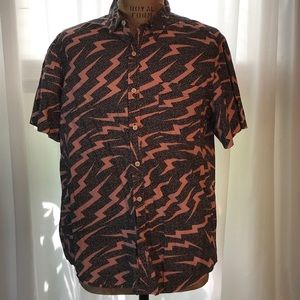 Topman Casual Short Sleeve Button-Down Shirt XL